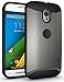 TUDIA Slim-Fit MERGE Dual Layer Protective Case for Motorola Moto G 3 (3rd Gen 2015 Released) (Metallic Slate)