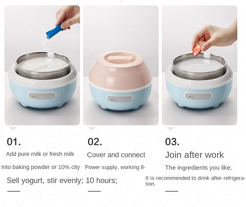 1l Yogurt Maker Automatic Yogurt Machine Household Yogurt Tools Kitchen Appliance Stainless Steel Inner