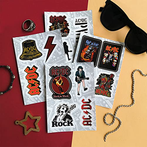 Image of Rock Band Stickers for Adults, 80s Rock Guitar Decals, 36 Pieces Waterproof Stickers for Laptop & Skateboards, Gifts for Women & Men