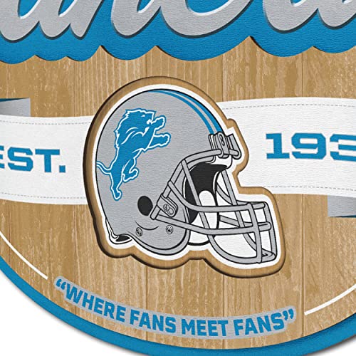 Image of YouTheFan NFL Detroit Lions Fan Cave Sign One Size(Pack of 6)