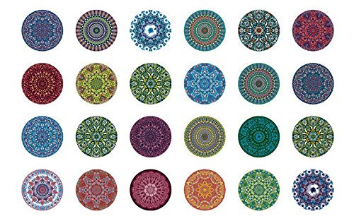Mandala 2-48875 - Ceramic Decal - Enamel Decal - Glass Decal - Waterslide Decal - 3 Different Size Sheet (Images) to Choose from. Choose Either Ceramic (Enamel) or Glass Fusing Decals
