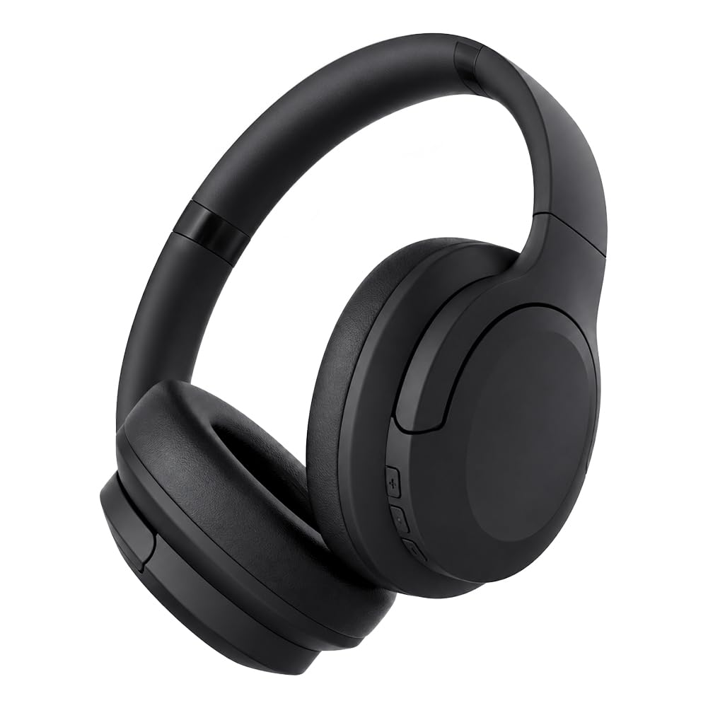 Cuffie wireless Bluetooth over-ear con cancellazione del rumore, autonomia ultra-lunga di 100 ore, cancellazione attiva del rumore, driver da 40 mm e design pieghevole