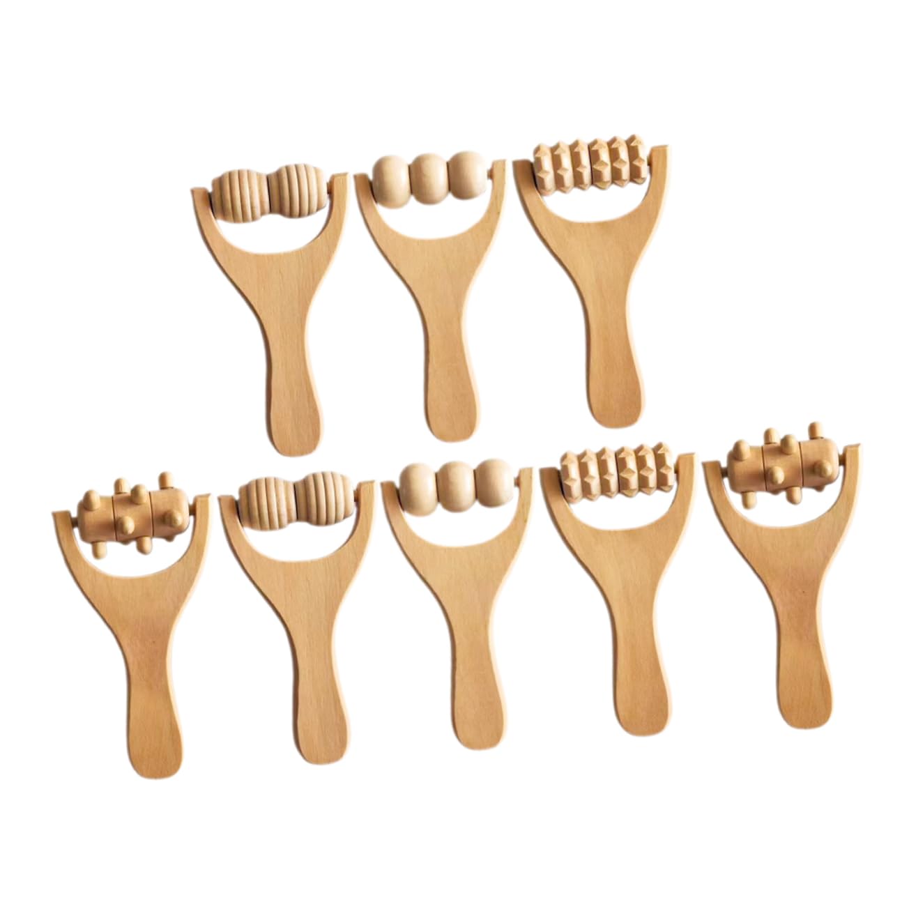 NULYLU Foot Massager Roller Stick Massage Roller Wooden Massage Tool for Shoulder Neck Back Acupoint Stimulator