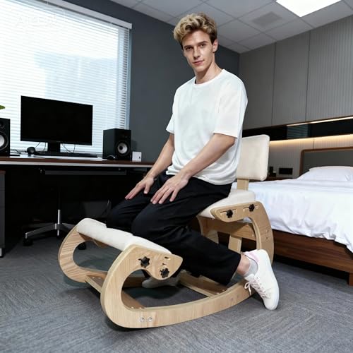 CHIESMA Ergonomic Kneeling Chair Wooden