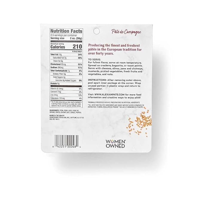 Paté de Campaña de Cerdo Alexian Pack de 6 miniatura 3