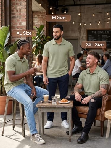 Image of Leriya Fashion Branded Polycotton Tshirt For Man | Men's Summer Textured Polo T-Shirt | Stylish Half Sleeve Collared Tee | Soft Breathable Knit Fabric | Regular Fit Casual Polo for Office, Travel & Everyday Wear