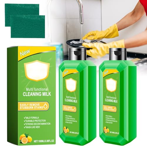 Lozione Detergente Multifunzionale Cleaner, Soluzione per La Pulizia Degli Utensili Da Cucina, Agente Detergente Ad Alte Prestazioni, Rimuove Efficacemente Lo Sporco E Le Macchie in Cucina E Bagno