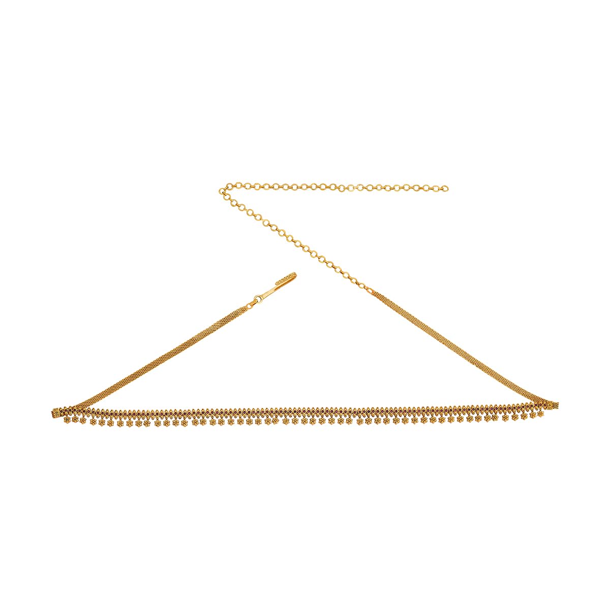 kushal's Fashion Jewellery Ruby Gold Plated Antique Kamarbandh Waist Belt with Adjustable Chain for Women - Bridesmaid & Special Occasion Jewellery - 449224-picture-26