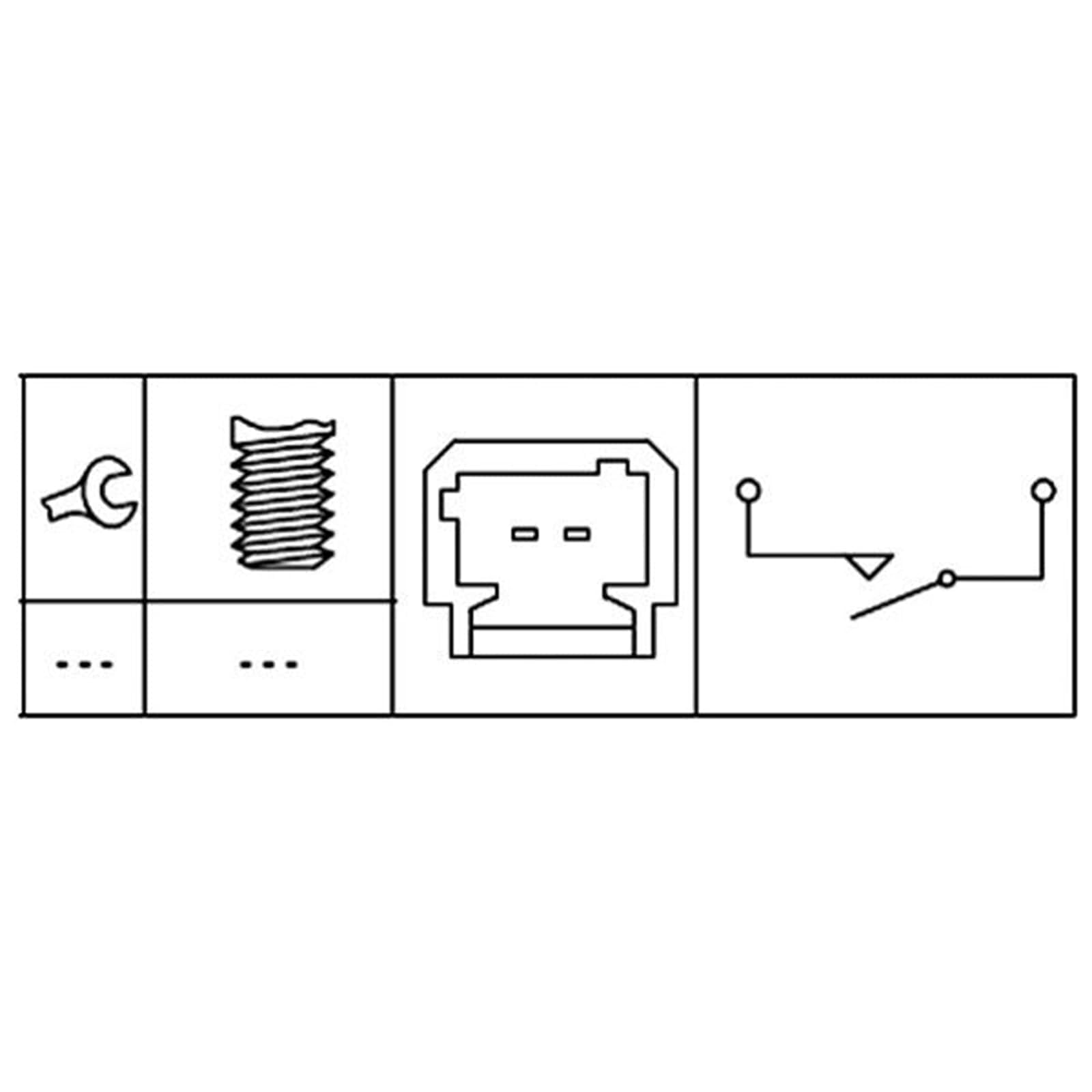 6DD 008 622-621 HELLA Interruptor de luces freno eléctrico, 2polos, 12V