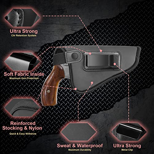 Gun Holsters For Men Women, Concealed Carry Gun Holster For Glock 19 23 32 36 29 30, Colt, Sig Sauer, Smith Wesson, Springfield, Walther, Hi-Point, H&K And Similar Guns (Right Hand) #TOP4