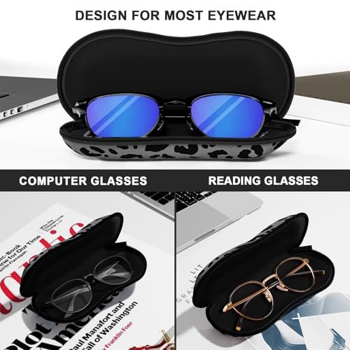 Image of Sunglasses Soft Case, Ultra Light Portable Neoprene Zipper Glasses Case for Men Women