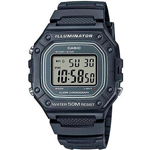 Casio W218H Series | Men’s Digital Watch | 50M WR | 1/100 Second Stopwatch | 100 SEC Chronograph | LED Backlight | Countdown Timer | Daily Alarm | Hourly Time Signal | 7 Year Battery