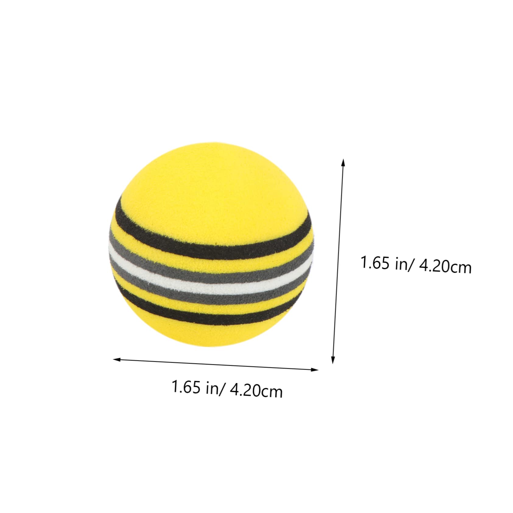VANZACK 75piezas Bolas De Práctica De Golf Eva De Diseño De Arcoíris Brillante Seguro para Interiores y Exteriores Entrenamiento Sin Preocupaciones