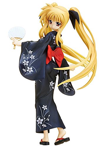 Image of Good Smile Magical Girl Lyrical Nanoha The Movie: 2nd A's: Fate Testarossa Yukata Version PVC Figure (1:8 Scale) [並行輸入品]