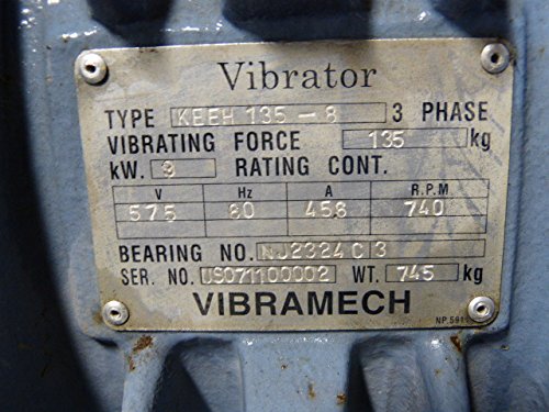 Uras KEEH-135-8 Vibrator 9Kw 740Rpm 3Ph 575V 45.6A 60Hz