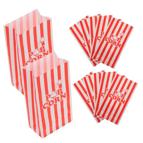 IWOWHERO 50 Unidades De Bolsas De Papel Para Embalaje De Palomitas De Maíz Máquina De Palomitas De Maíz Cubos De Palomitas De Maíz Mini Máquina De Palomitas De Maíz Cajas De Palomitas
