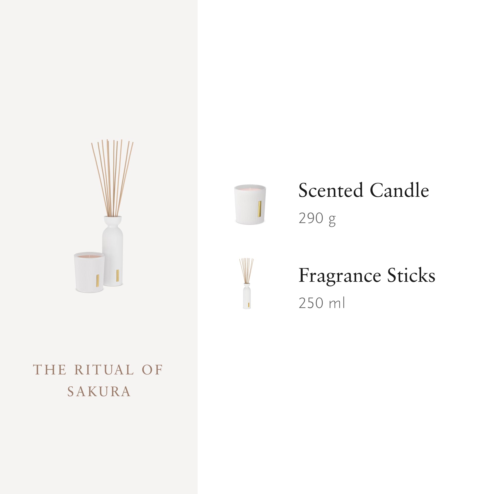 RITUALS Geschenkset Das Ritual von Sakura | Duftkerze und Duftstäbchen mit Reismilch und Kirschblüten | Geschenkidee mit zartem, langanhaltendem Duft