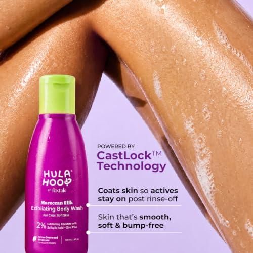 Image of Hula Hoop 2% Salicylic Acid Exfoliating Body Wash for Body Acne, 50ml (Pack of 2)