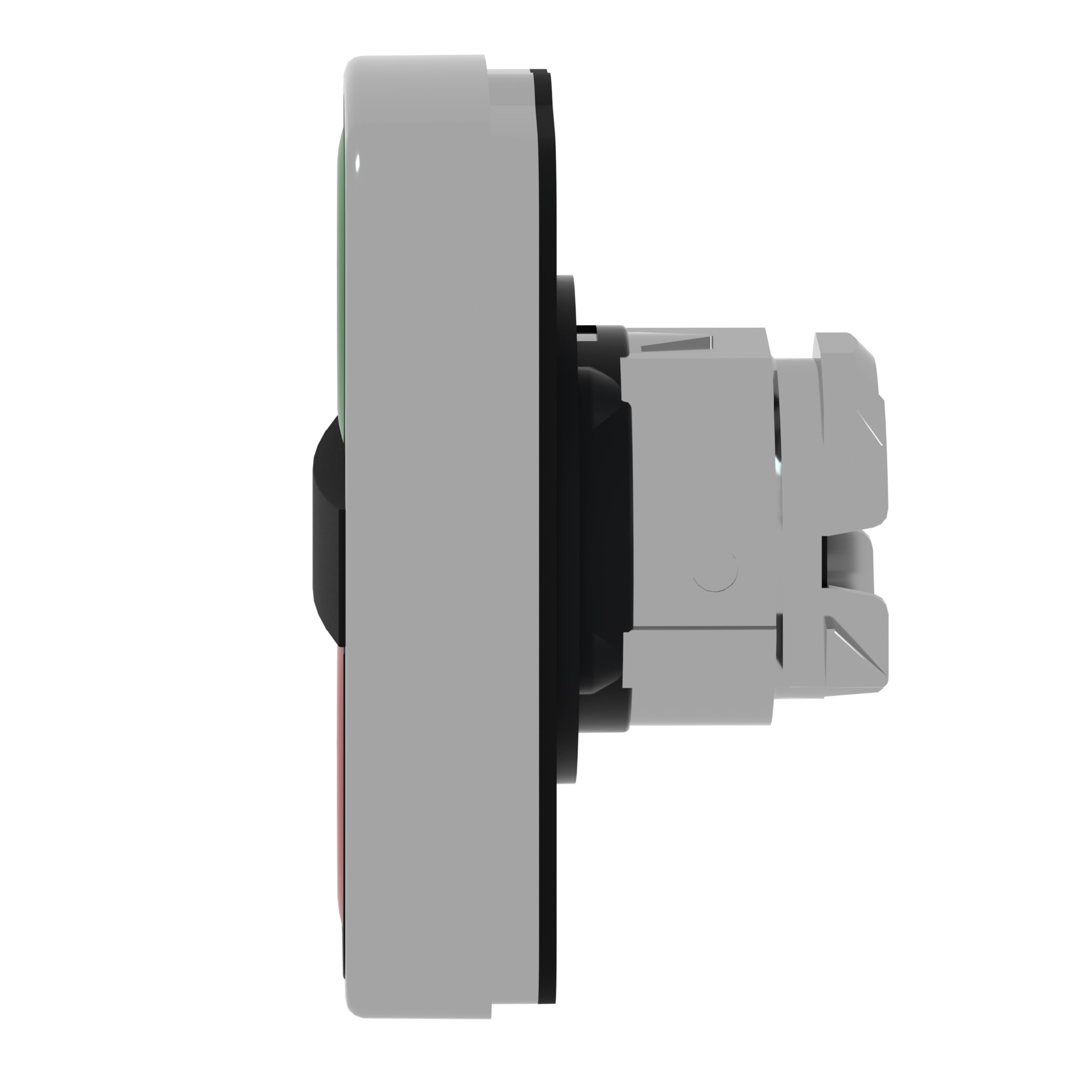 Schneider Electric ZB4BA7340 Cabeza Pulsador de dos Acción Diámetro 22, sin Marca IP66, IP69 K, Verde y Rojo