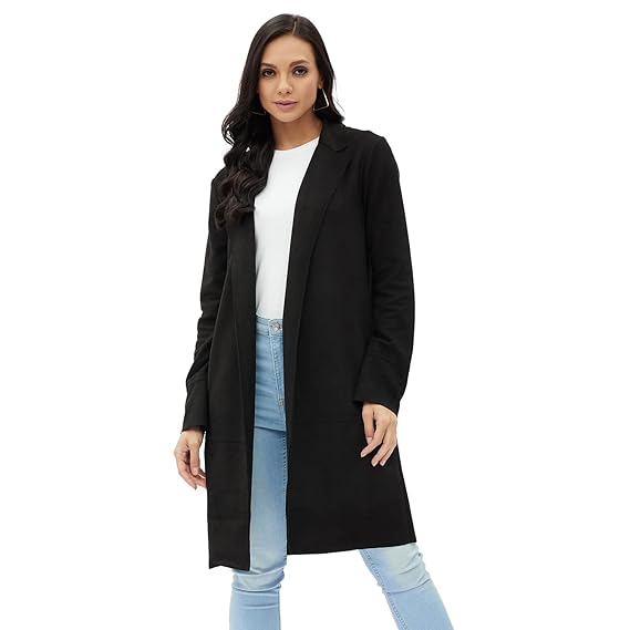 a line black coat