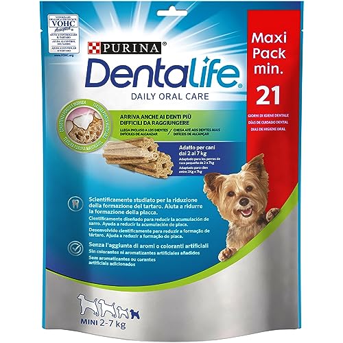 Dentalife Purina Daily Oral Care Extra Small, Snack Dental, Premio para Perros Muy pequeños, Toy, 21 Sticks