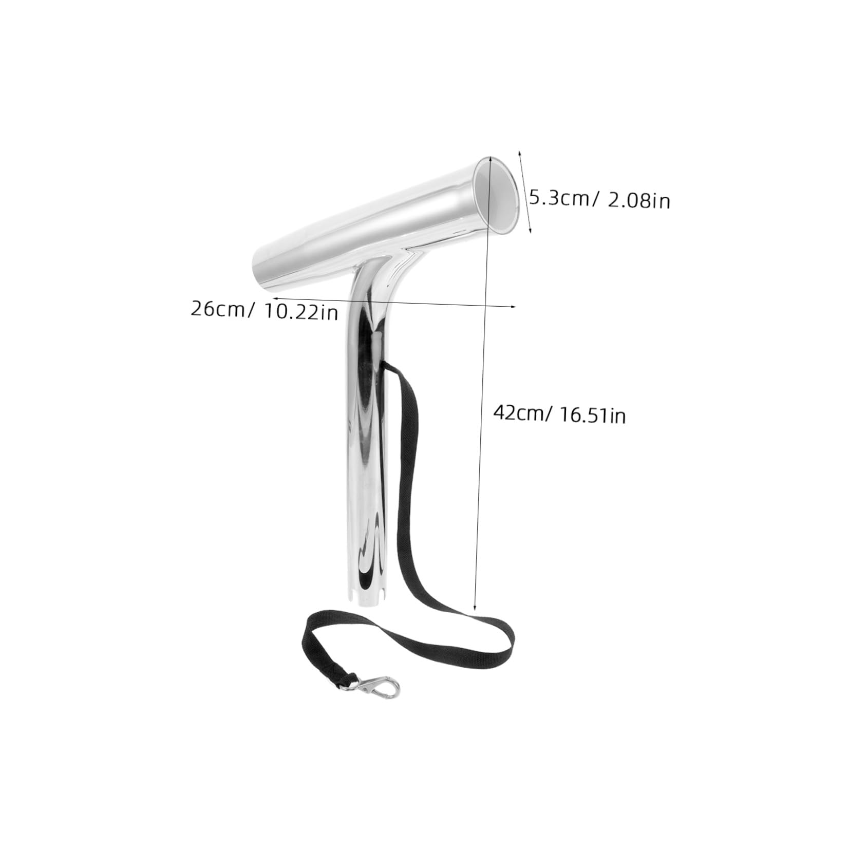 MERRYHAPY Portacanne da Pesca in Acciaio Inossidabile Resistente per Barche, Supporto Rigido Versatile per Canne da Pesca, per Ambienti Marini e Pontili Yacht