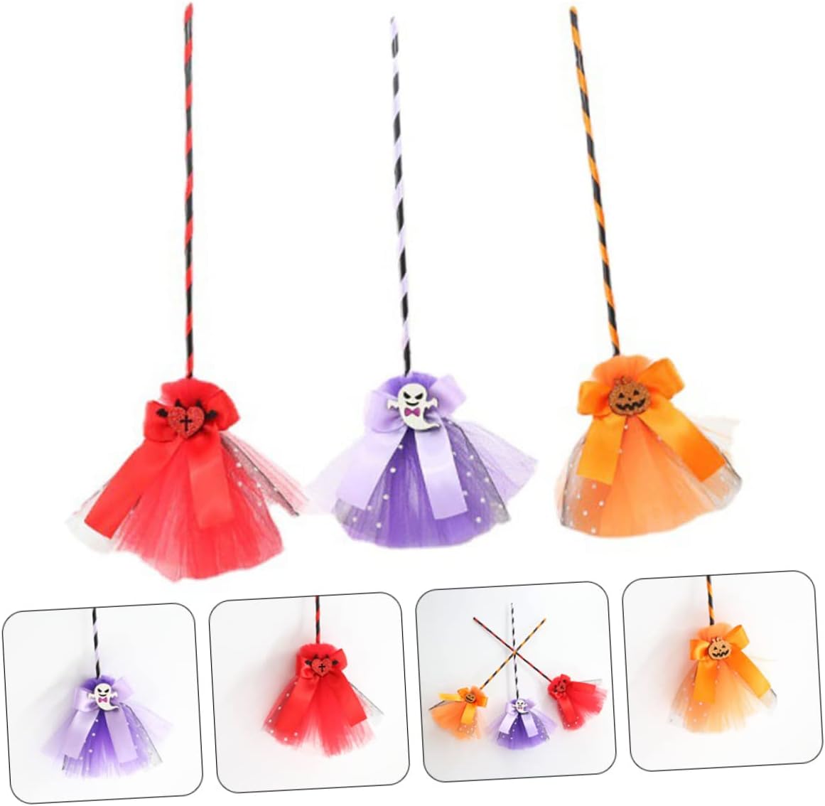 Escoba De Bruja Halloween Para Niños – Accesorio De Disfraz Ligero Y Seguro, Perfecta Para Juegos De Rol Y Fiestas Infantiles
