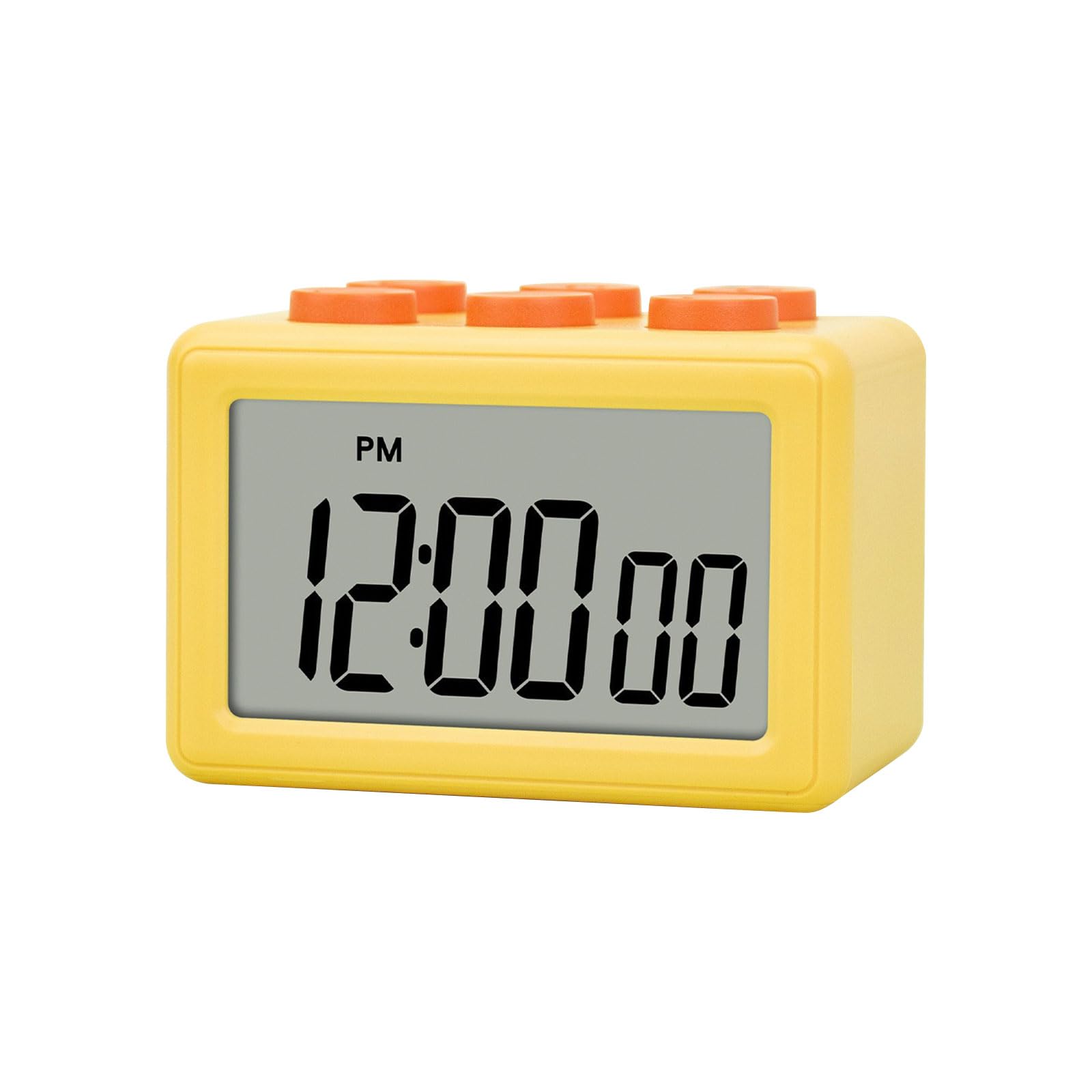 Flexible Timing Device 3 Modes Clock Alarm Timingdevice Hard Wearing ABS Substance Simple Controls for Telecommute Use Transportable Kitchen Clock for Cooking