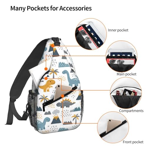 Bolso bandolera Famame con diseño animal para deporte y viaje miniatura 3
