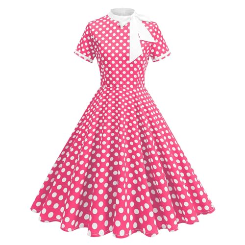 Robe de cocktail style Hepburn aux finitions rétro soignées pour fête