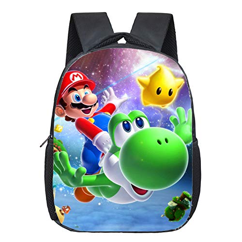 XINKANG Bolso Mary Super Mario Galaxy Mochila Niños Escuela Bolsas Niñas De Jardín