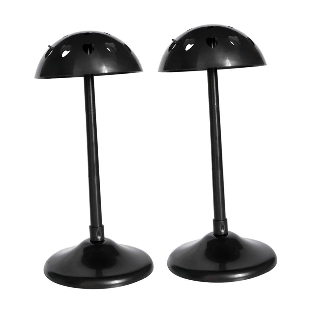 WOFASHPURET 2Pcs Detachable Wig Display Stand Mushroom Shaped Wig Styling Holder for Long Hair Wigs Stable Base for Easy Display Trade Shows Salons