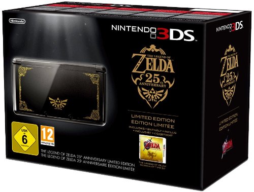 Console Nintendo 3DS - noire + The legend of Zelda : Ocarina of time 3D - 25ème Anniversaire