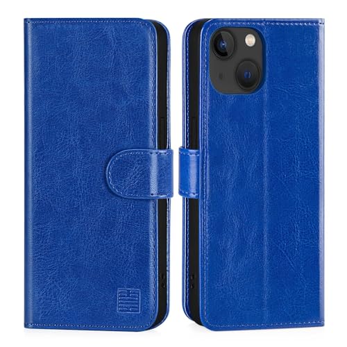 32nd Book Wallet PU Leather Case Cover for Apple iPhone 15 (6.1"), Flip Case With RFID Blocking Card Slots