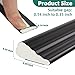 Weather Stripping Door Seal, 196 inch *2 Pack Wedge Seal Strip for Windows, PU Foam Tape Seals, Soundproofing, Insulation Strip for Winter, Door Gap Filler for Door Frame- Black