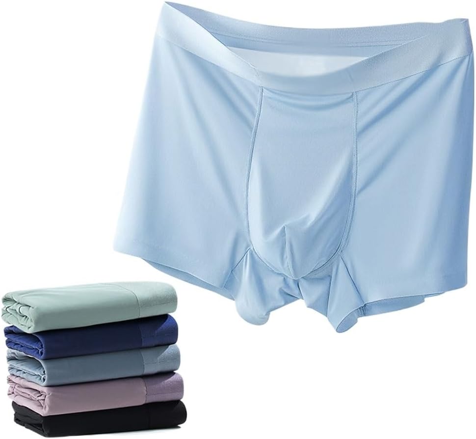 Men's Underwear Ice Seamless 3D Three-dimensional Cutting Shorts
