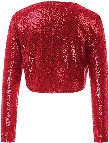 Image of PINK WINGS Girls Sequined Shrugs