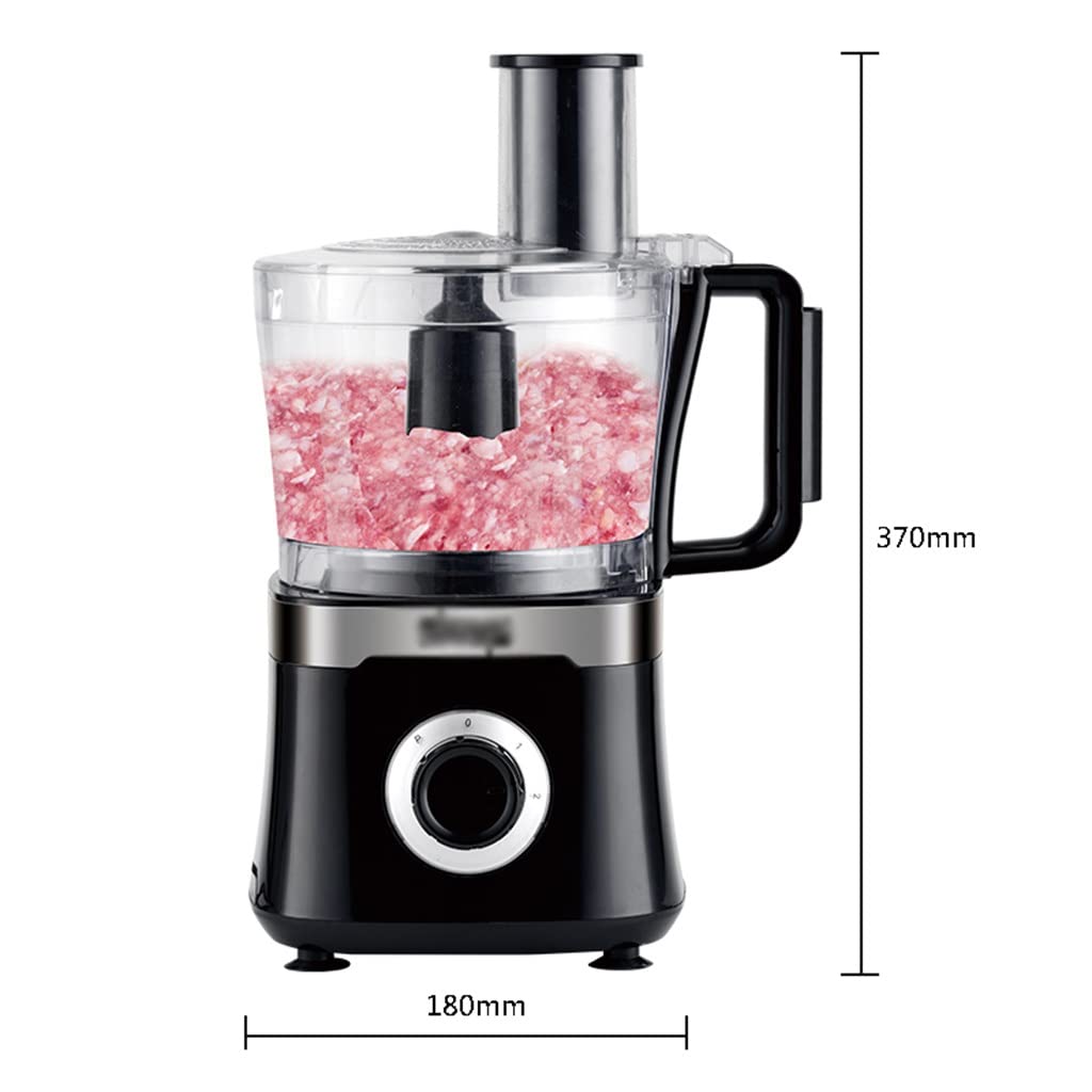 Procesador de Alimentos 2 en 1, Hoja SS de 800W, picadora eléctrica Multifuncional for Cocina doméstica, picadora de Carne