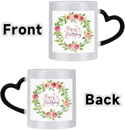 Miniatura 8 de Lakiniss Happy Birthday Magical Color Changing Ceramic Coffee Mug - Gift for Any Occasion! Hot Water Reveals Stunning Image - Ideal for Coffee, Tea,