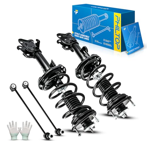 Image of PHILTOP Front Complete Strut Assembly Sway Bar link kits 172647 /172648 K750124 Fit for 2009-2015 Honda Pilot - Quick Fit Suspension Replacement
