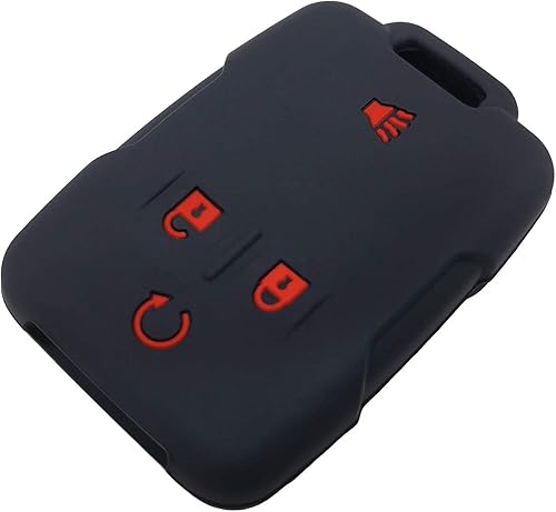 Miniatura 4 de GFDesign 2 fundas de silicona para llavero de 4 botones, protector sin llave compatible con Chevrolet Chevy Colorado Silverado Suburban Tahoe GMC