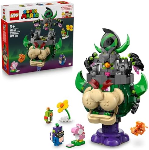LEGO Super Mario Prince Florian ve Castle Bowser 72042 – 9 Yaş ve Üzeri Çocuklar İçin Yaratıcı Yapım Seti, Eğlenceli Rol Oyun Deneyimi, Büyük Kale Modeli Hediye Fikri ve Sergileme (1251 Parça) - Görsel 1