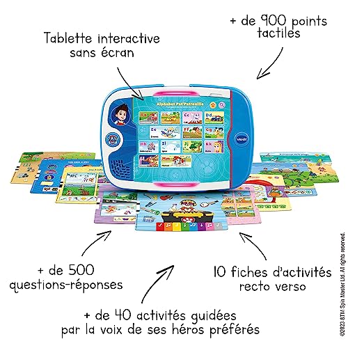 VTech Pat' Patrouille TactiPad Missions Éducatives Tablette Tactile Enfant sans Écran Fiches d'Activités et Jeux Éducatifs Jouet Paw Patrol Cadeau Enfant de à Contenu en Français - vue 3