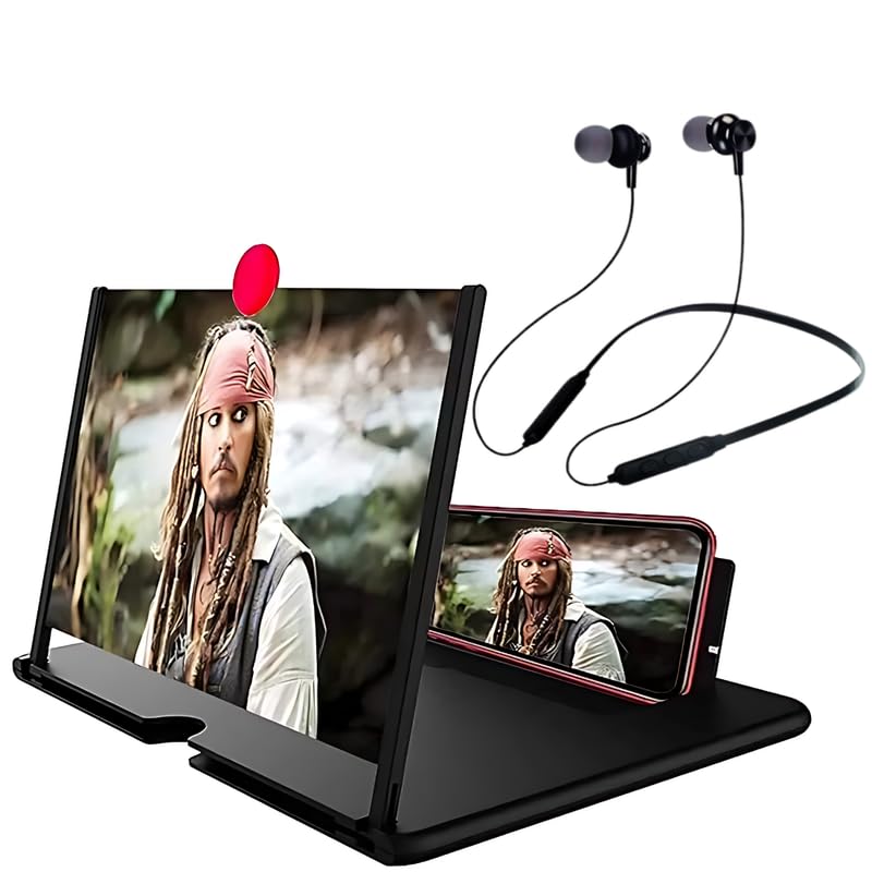 Drumstone 𝐂𝐨𝐦𝐛𝐨 C946 -New 3D HD Screen Magnifier & Expander: Latest Version & Neckband Sports Headset: Hands-Free, Universal Compatibility for Phones–Best Gift(𝟏𝟓-𝐘𝐞𝐚𝐫 𝐖𝐚𝐫𝐫𝐚𝐧𝐭𝐲)-image-16