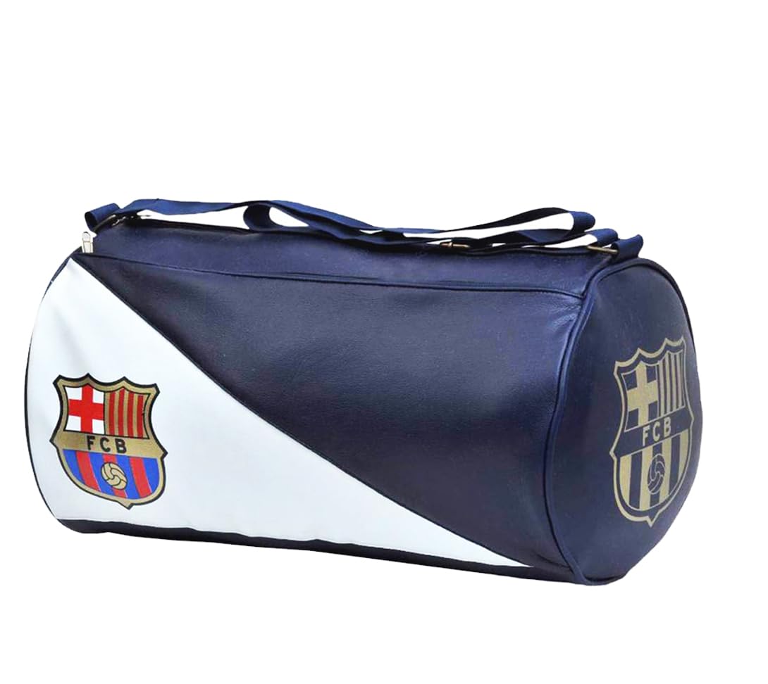 cool indians Leather Gym Bag for Men & Women with Shoulder Strap, Duffle for Travelling, Zipper for Boys & Girls (FCB)-picture-33
