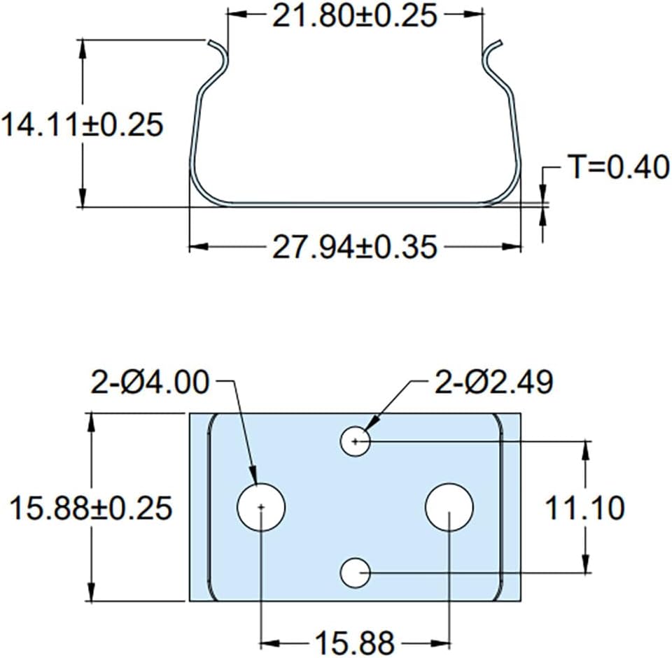10PCS Silver 9-Volt Battery Clips Battery Holder Clip AA Double Battery Holder Fixing Clip Instrument Battery Clips Battery Support Clamp