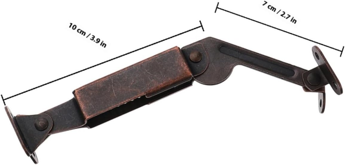 4pcs Universal Lid Support Hinges for Boxes Chest Hardware Lid Stay Hinges with Printed Mid-arm for Cabinets