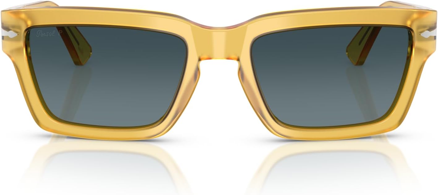 mens Po3363s Rectangular Sunglasses