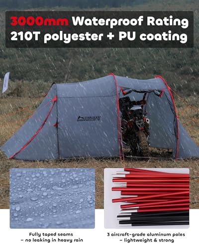 2 Person Motorcycle Tent Lightweight Shelter