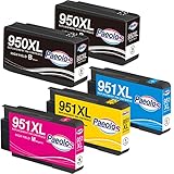 Utilizando recambios de tinta de la marca Paeolos. Impresión práctica y resultados impresionantes. Por favor, háganos saber si tienes alguna pregunta sobre estos cartuchos de tinta compatibles 950XL.